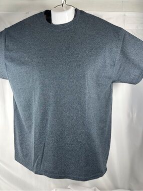 NWOT 1312 SZ  L  Gilman heavy Cotton short sleeve T-shirt Heather blue gray.